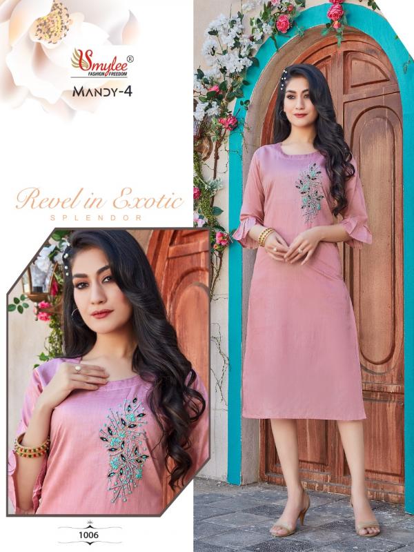 Smylee Mandy 4 Designer Silk Festive Wear Kurti 